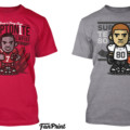 Two FanPrint shirts, side by side.